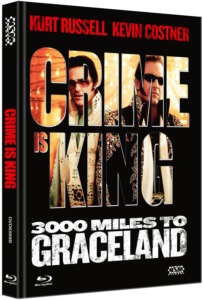CRIME IS KING - 3000 MILES TO GRACELAND (Blu-Ray+DVD) - Cover B - Mediabook - Limited 250 Edition