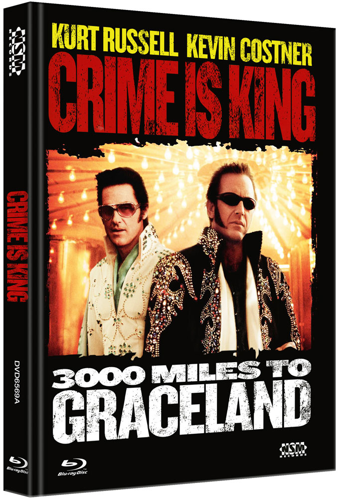 CRIME IS KING - 3000 MILES TO GRACELAND (Blu-Ray+DVD) - Cover A - Mediabook - Limited 777 Edition