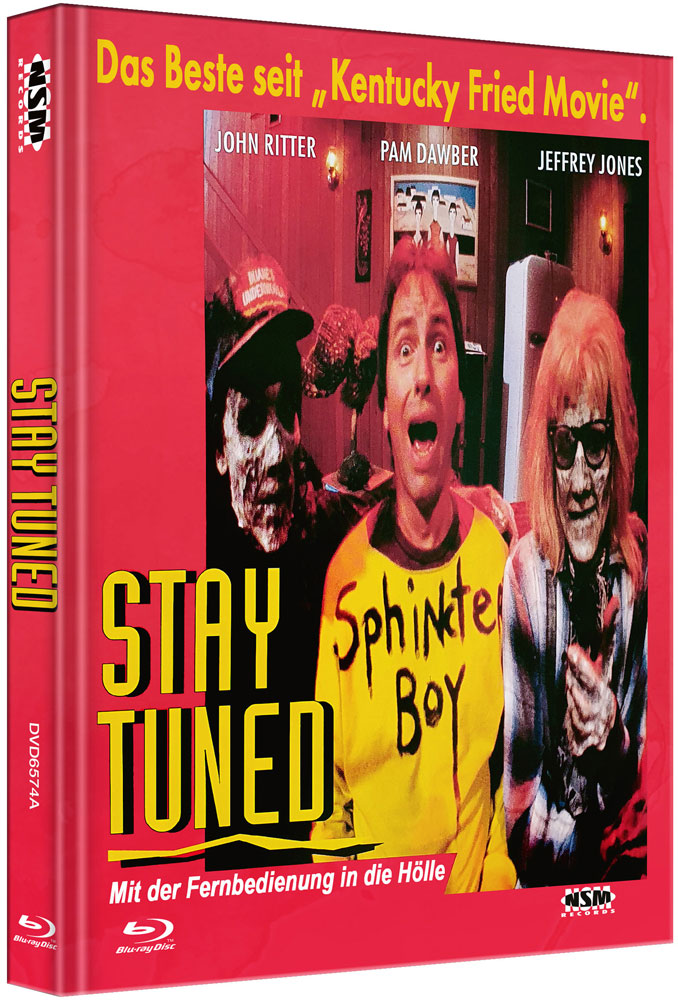 STAY TUNED - MIT DER FERNBEDIENUNG IN DIE HOELLE (BD+DVD) - Cover A - Mediabook Limited 444 Edition